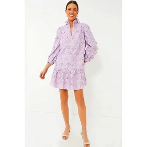 Tuckernuck Purple Lilac Lace Palmerston Ruffle Mini Dress Size XS - Picture 1 of 13