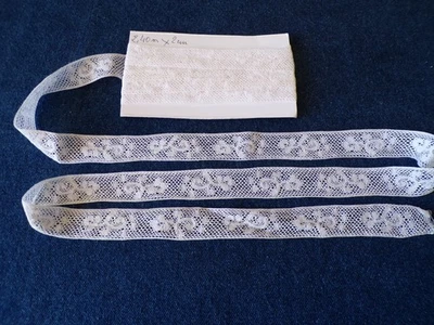 DENTELLE DE VALENCIENNES ANCIENNE COUTURE  : 2,40 m x 2 cm - Photo 1/2