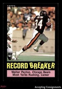 1985 Topps #6 Walter Payton Record Breaker BEARS - Picture 1 of 2