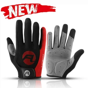 Nuevo Pantalla Táctil Motocicleta Ciclismo Bicicleta Guantes de Dedo Completo Almohadilla de Gel Transpirable - Imagen 1 de 13