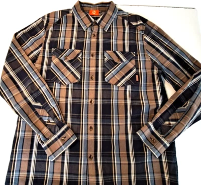 Merrell Plaid Shirt Men's L 100% Cotton Gorpcore Outdoors Classic Button Down - Image 1 of 4