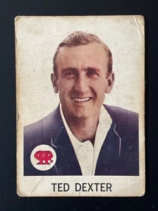CARD NUMBER 38 TED DEXTER 1965 SCANLENS CRICKET CARD CONDITION IS DOWN - Picture 1 of 2