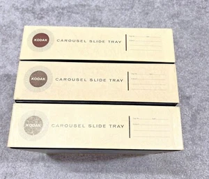 Vintage Kodak Carousel Projectors for 80 Slides Round Tray, Set of 3 pcs - Picture 1 of 23