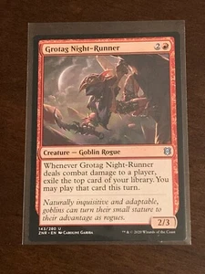 Magic the Gathering Zendikar Rising Grotag Night-Runner - Picture 1 of 2