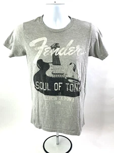 Fender "Soul of Tone" T Shirt Adult Small Gray Short Sleeve Fullerton CA 1946 - Picture 1 of 10