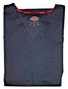 Exfoliantes Dickies EDS Signature Unisex Cuello en V Gris Oscuro Top Bolsillo Talla XL NUEVO - Imagen 1 de 5