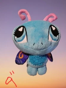 Littlest Pet Shop 9” Butterfly Plush Pink Antenna Stuffed Animal 2007 LPS Hasbro - Picture 1 of 1