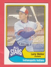 1989 TCMA Minor League All Stars # 7 Larry Walker - Indianapolis Indians