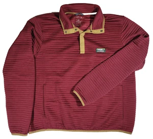 LL Bean Sweater Mens L Airlight Pullover Ribbed 1/4 Snap Lightweight Jacket - Picture 1 of 6