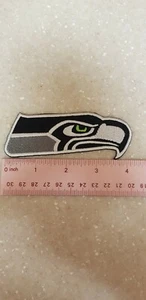 Seahawks PATCH 4.25X1.25 Green 12 Blue NEW - Picture 1 of 2