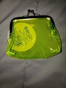 Small Neon Yellow Coin Purse - Picture 1 of 1