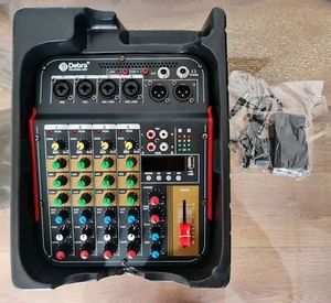 D Debra 4 Channel Audio Mixer DJ Console 48V Phantom Power Mixing Controller - Picture 1 of 7