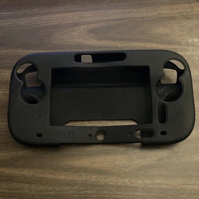 Nintendo Wii U Gamepad Officially Licensed Black Silicone Game Traveler Case - Image 1 of 3