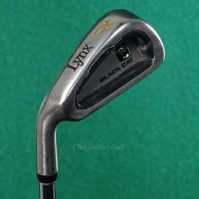 LH Lynx Original Black Cat Single 4 Iron True Temper Dynamic Flare Steel Stiff - Image 1 of 2
