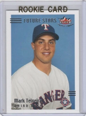 TARJETA DE NOVATO MARK TEIXEIRA Future Stars Fleer Baseball RC Ranger NUEVA YORK YANKEES Foto 1 de 2
