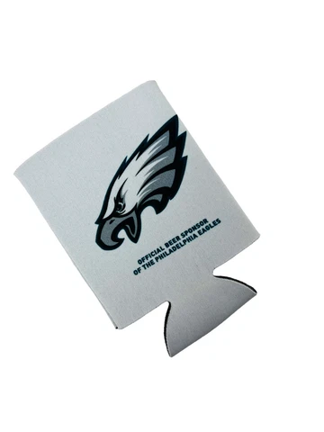 PHILADELPHIA EAGLES PROMO BEER CAN COOLER COOZIE KOOZIE  - NEW! Cover