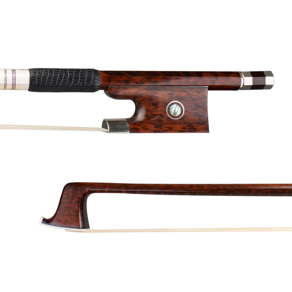 Advanced 4/4 Violin Bow Snakewood Fiddle Bow W/Snakewood Frog Well Balance - Image 1 of 4