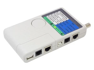 Netzwerk-Kabeltester mit Remote-Einheit für RJ45, RJ11, UTP/STP/BNC/USB, Good Co - Bild 1 von 5