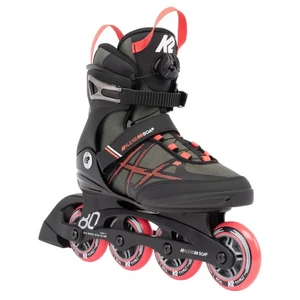 Sports Roller Skate Gray Coral Boa System Stability Plus Cuff Abec 5 Bearings... - Picture 1 of 3