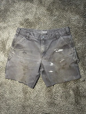 Carhartt Cut Off Shorts, 36inWaist, Naturally Distressed, Work-worn. - Image 1 of 4