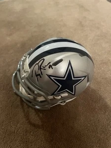 Mini casco autografato Tony Romo Dallas Cowboys - Foto 1 di 1