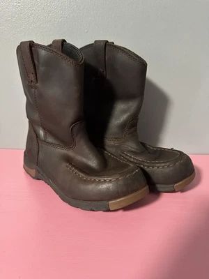 Georgia Boots Niños Botas de Cuero Marrón Oscuro Talla US 1M Usadas Foto 1 de 4