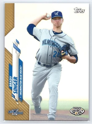 2020 Topps Pro Debut Gold /50 Brady Singer #PD-147 - Image 1 of 3