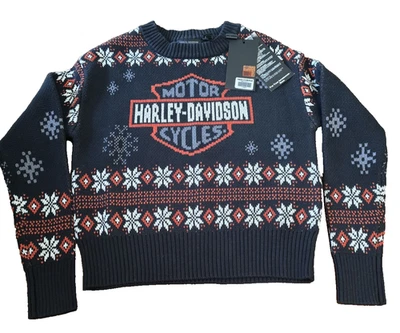 Harley-Davidson женщин праздник свитер Harley черный цвет XSmall 96830-25VW - Изображение 1 из 4