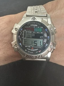 CITIZEN PROMASTER WR100 Int’l Code Flags / reloj de pulsera cronógrafo / raro / - Imagen 1 de 18