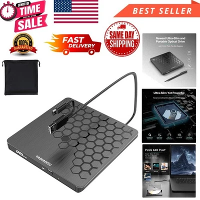 External DVD Drive USB C SuperDrive for Apple, Slot-in CD Drive for Mac, Port... - Image 1 of 4