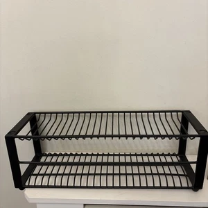 Vintage 26 CD Storage Heavy Duty Stand Holder Display Horizontal Metal Rack Y2k - Picture 1 of 6