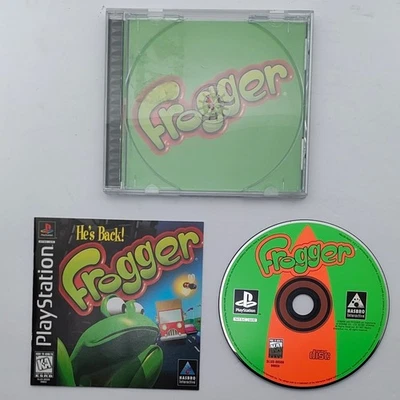 Frogger (Sony PlayStation 1 PS1, 1997) Complete In Box Tested Working  - Image 1 of 4