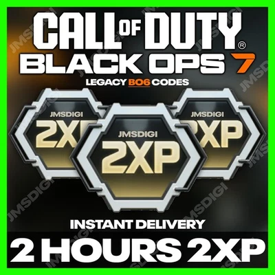 Call of Duty Black Ops 7 (BO7) – 2 Hours Double XP 2XP | Legacy Codes (BO6)