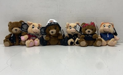 Juego de 6 juguetes de peluche Harley Davidson Bean Bag Foto 1 de 4