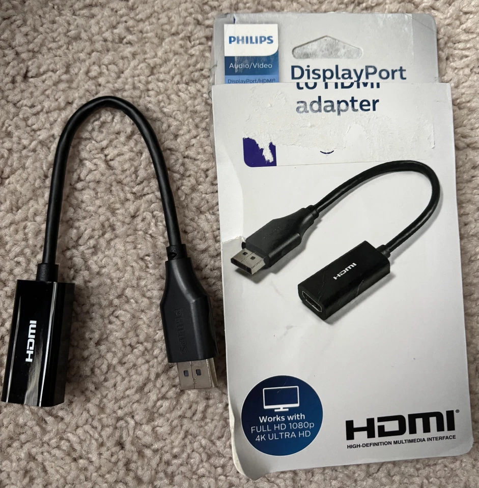 Philips Display Port to HDMI Adapter - Black - NEW OPEN - Image 1 of 1