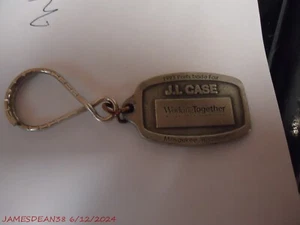 JI Case 1993 PARTS TRADE FAIR KEYCHAIN PEWTER SPEC CAST - Picture 1 of 2