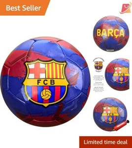 Soccer Ball PVC Size 5 Regulation Durable Non-Toxic Training Playing Practice - Picture 1 of 9