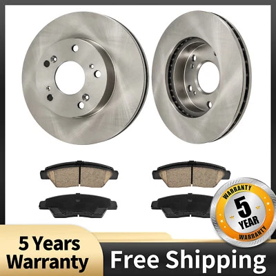 Rotores de disco delanteros + pastillas de freno de cerámica para Honda CR-Z 2011 2012 2013-2015 Foto 1 de 4