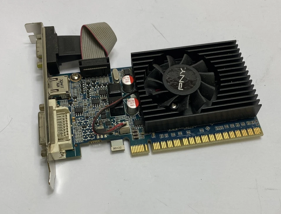 1GB PNY nVidia GeForce GT520 DVI / HDMI / VGA DDR3 PCI-e Graphics Video Card - Image 1 of 4