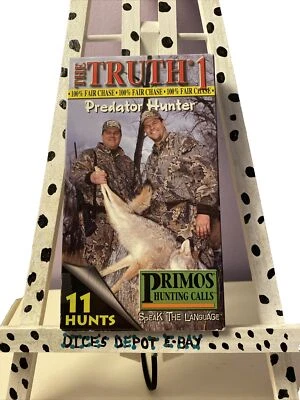 THE TRUTH 1: PREDATOR HUNTER VHS VIDEO, PRIMOS HUNTING CALLS, GEORGE BRINT, BOB - Image 1 of 4