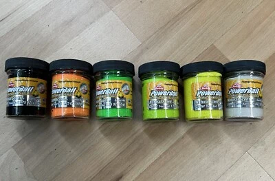 (119,80€/1kg)Berkley PowerBait NaturalGlitter Garlic Trout Bait 50g Forellenteig - Bild 1 von 3