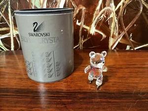 SWAROVSKI Austria , Silver Crystal Figur: Bär mit Schlitschuhe - Picture 1 of 5