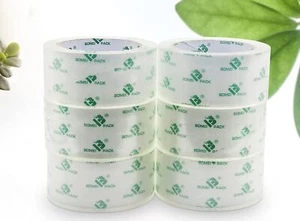 Klare transparente Klebebandmine 2 Mil 1,8 Zoll x 60 Yards Karton Box Versiegelung - Bild 1 von 10