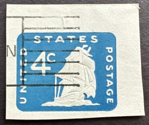 US 1967 Sc# U549 USED CUT SQUARE Old Ironsides Ship - Picture 1 of 2