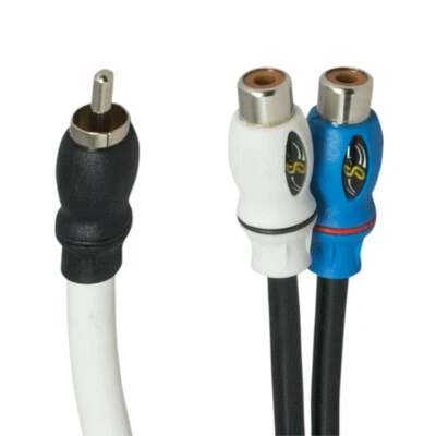Stinger SMRCAYF Marine Grade Female Y Interconnect RCA Cable Boat Powersports