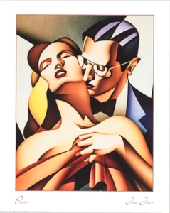 Romance Man and Woman Passion John Jinks 24x30 in - Picture 1 of 1