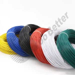 26AWG (0,14 mm2) UL1430 Draht Single Core verschiedene Längen O.D = 1,3 mm 6 Farben Kabel - Bild 1 von 7