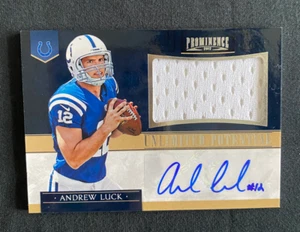 ANDREW LUCK 2012 PANINI PROMINENCE UNLIMITED POTENTIAL JERSEY/ AUTO RC /25, HOT - Picture 1 of 2