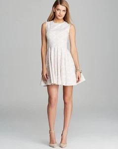 Sz.8 DIANE von FURSTENBERG DVF Jeannie Fit and Flare Cotton Dress Henna Diamonds - Picture 1 of 6