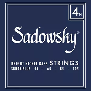 Cuerdas de bajo de níquel Sadowsky SBN45 etiqueta azul; medidores 45-105 - Imagen 1 de 1